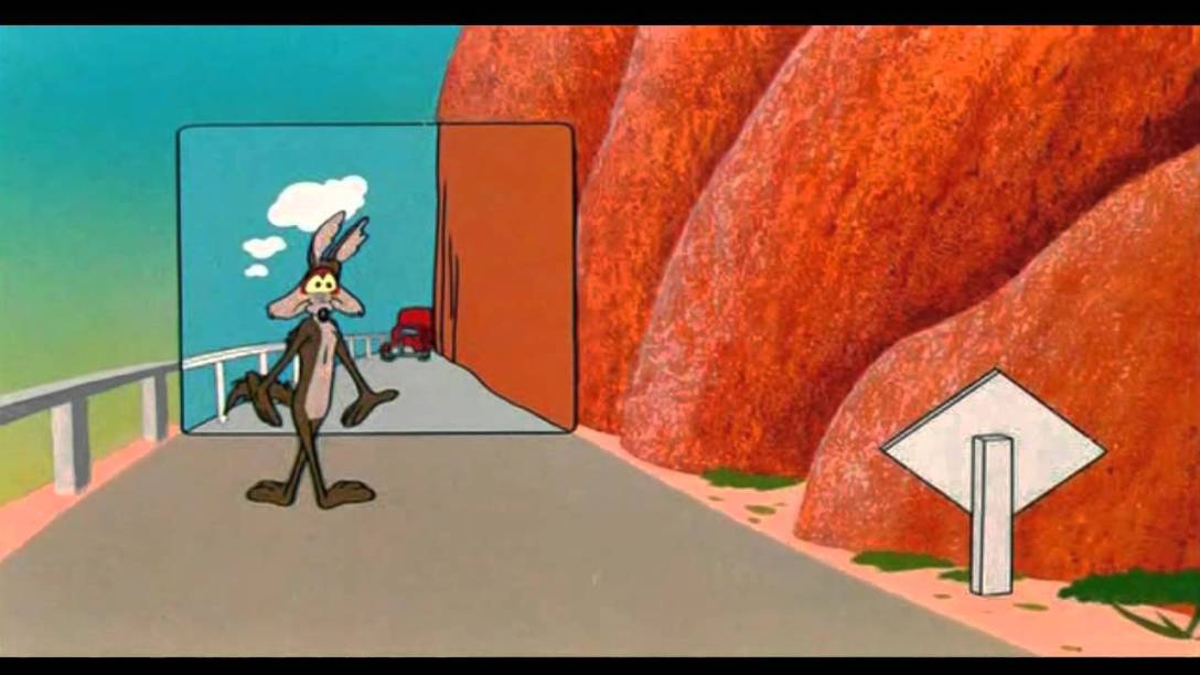 Fake Road Painting [Wile E. Coyote and The Road Runner]